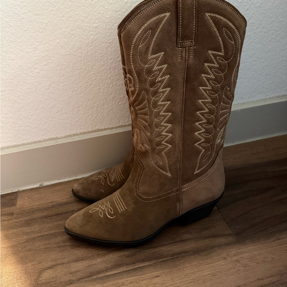 Vagabond Tan Heeled Boots